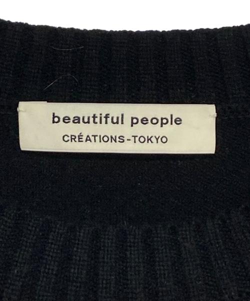 beautiful people（ビューティフルピープル）beautiful people (ビューティフルピープル) rock knit IRON MAIDEN ブラック サイズ:210の古着・服飾アイテム