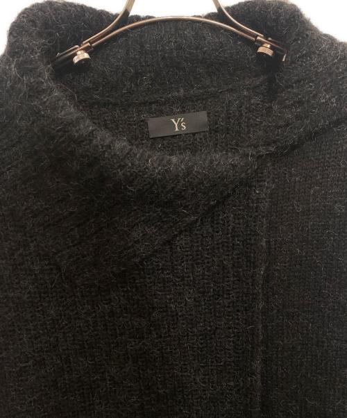 Y's（ワイズ）Y's (ワイズ) MOHAIR WOOL COMBINATION KNIT VEST ブラック サイズ:-の古着・服飾アイテム