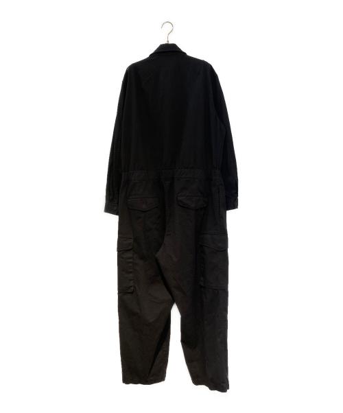 s'yte（サイト）s'yte (サイト) COTTON TWILL 6-POCKET ZIP-UP JUMPSUIT ブラック サイズ:3の古着・服飾アイテム