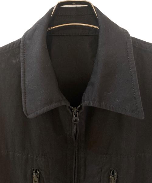 s'yte（サイト）s'yte (サイト) COTTON TWILL 6-POCKET ZIP-UP JUMPSUIT ブラック サイズ:3の古着・服飾アイテム