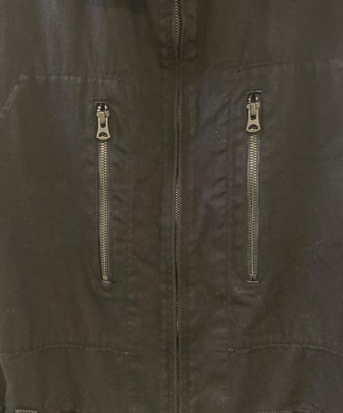s'yte（サイト）s'yte (サイト) COTTON TWILL 6-POCKET ZIP-UP JUMPSUIT ブラック サイズ:3の古着・服飾アイテム