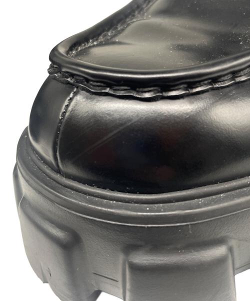 PRADA（プラダ）PRADA (プラダ) ブラッシュドレザー モノリス ローファー ブラック サイズ:9 1/2の古着・服飾アイテム