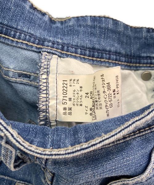 YANUK（ヤヌーク）YANUK (ヤヌーク) デニムパンツ ブルー サイズ:W24の古着・服飾アイテム