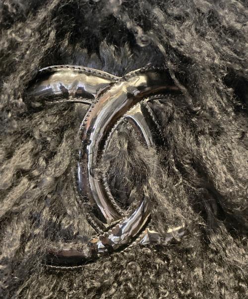CHANEL（シャネル）CHANEL (シャネル) モンゴリアンラムファー チベット フラップ ハンドバッグ ブラックの古着・服飾アイテム