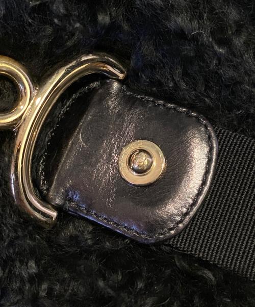 CHANEL（シャネル）CHANEL (シャネル) モンゴリアンラムファー チベット フラップ ハンドバッグ ブラックの古着・服飾アイテム