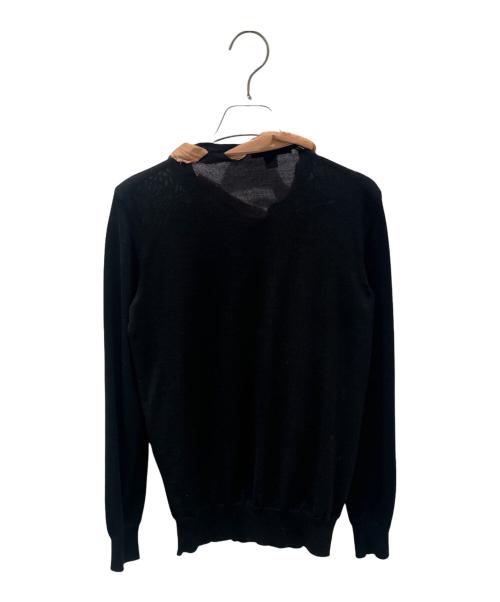 LOUIS VUITTON（ルイ ヴィトン）LOUIS VUITTON (ルイ ヴィトン) ネックデザインニット ブラック サイズ:XSの古着・服飾アイテム