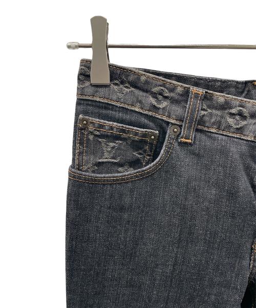 LOUIS VUITTON（ルイ ヴィトン）LOUIS VUITTON (ルイ ヴィトン) モノグラム デニムパンツ ブラック サイズ:34の古着・服飾アイテム