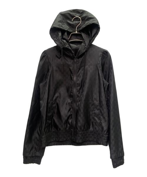 GUCCI（グッチ）GUCCI (グッチ) GGナイロンフーディジャケット ブラック サイズ:XSの古着・服飾アイテム
