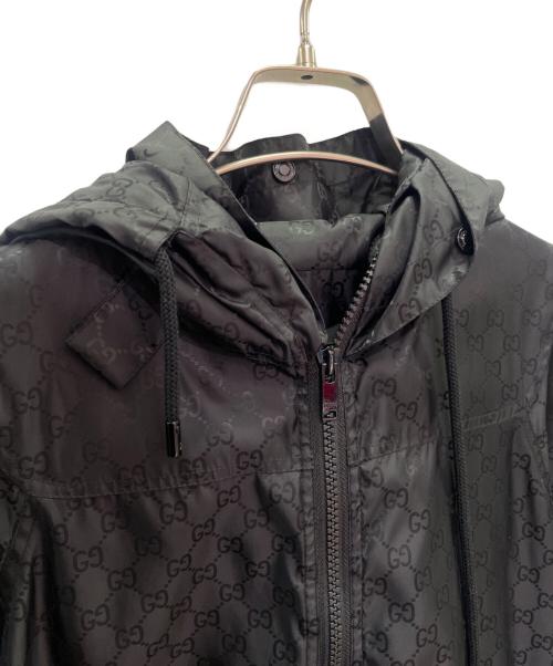 GUCCI（グッチ）GUCCI (グッチ) GGナイロンフーディジャケット ブラック サイズ:XSの古着・服飾アイテム