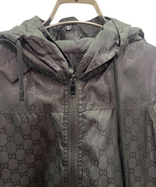 GUCCI（グッチ）GUCCI (グッチ) GGナイロンフーディジャケット ブラック サイズ:XSの古着・服飾アイテム
