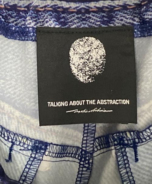 TALKING ABOUT THE ABSTRACTION（トーキング アバウト ジ アブストラクション）TALKING ABOUT THE ABSTRACTION (トーキング アバウト ジ アブストラクション) トロンプルイユパンツ ブルー サイズ:Lの古着・服飾アイテム