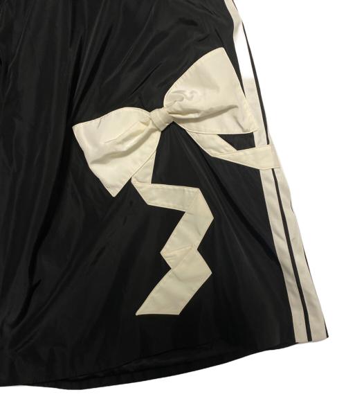 VIVIANO（ヴィヴィアーノ）VIVIANO (ヴィヴィアーノ) RIBBON DETAIL SIDE LINE WIDE SHORTS ブラック サイズ:Freeの古着・服飾アイテム