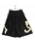 VIVIANO (ヴィヴィアーノ) RIBBON DETAIL SIDE LINE WIDE SHORTS ブラック サイズ:Free：20000円