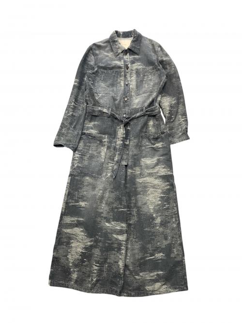 TAAKK（ターク）TAAKK (ターク) DENIM JUMPSUIT indigo bleach グレー サイズ:2の古着・服飾アイテム