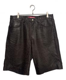 SUPREME（シュプリーム）の古着「25SS Baggy Leather Short "Snakeskin"」｜ブラウン