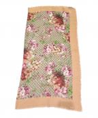 GUCCIグッチ）の古着「GG ブルームス ショール」｜ピンク