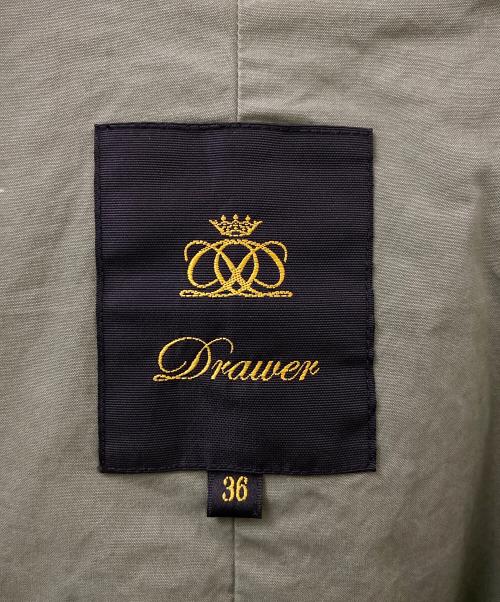 DRAWER（ドゥロワー）DRAWER (ドゥロワー) モッズコート 黄緑 サイズ:36の古着・服飾アイテム