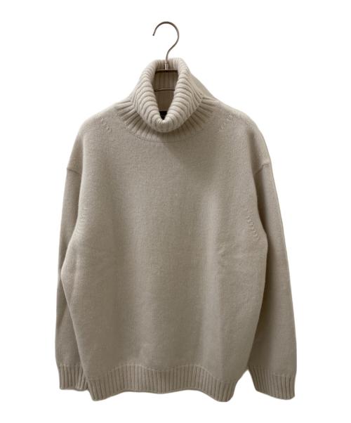 DRAWER（ドゥロワー）DRAWER (ドゥロワー) カシミヤタートルネックニット ベージュ サイズ:2の古着・服飾アイテム