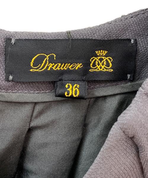 DRAWER（ドゥロワー）DRAWER (ドゥロワー) 半袖ワンピース グレー サイズ:36の古着・服飾アイテム