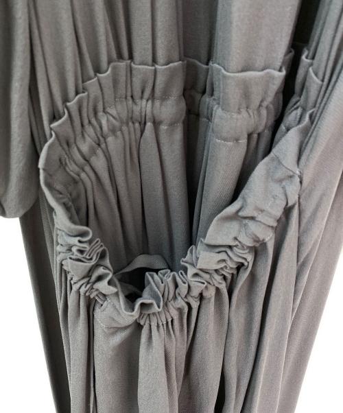 DRAWER（ドゥロワー）DRAWER (ドゥロワー) 半袖ワンピース グレー サイズ:36の古着・服飾アイテム