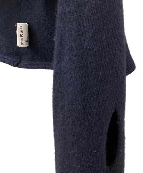 MaxMara（マックスマーラ）MaxMara (マックスマーラ) ファー付マフラー ネイビーの古着・服飾アイテム