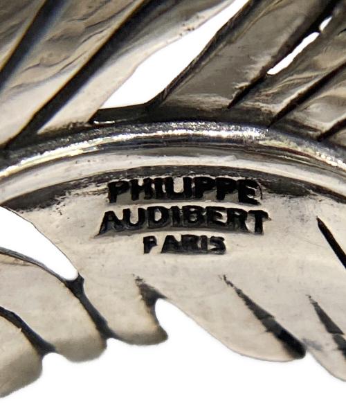 philippe audibert（フィリップオーディベール）philippe audibert (フィリップオーディベール) フェザーリング シルバー サイズ:10号の古着・服飾アイテム