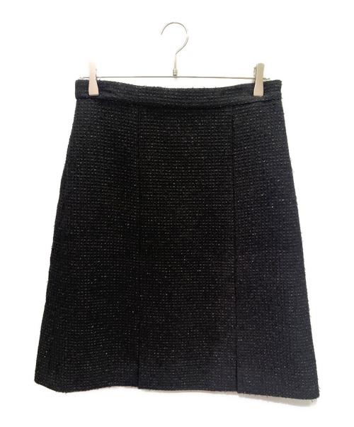 CHANEL（シャネル）CHANEL (シャネル) ツイードスカート ブラック サイズ:38の古着・服飾アイテム