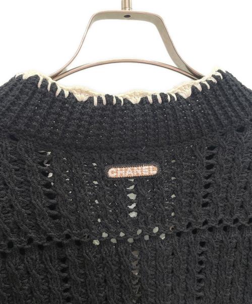CHANEL（シャネル）CHANEL (シャネル) ニットベスト ブラック サイズ:38の古着・服飾アイテム