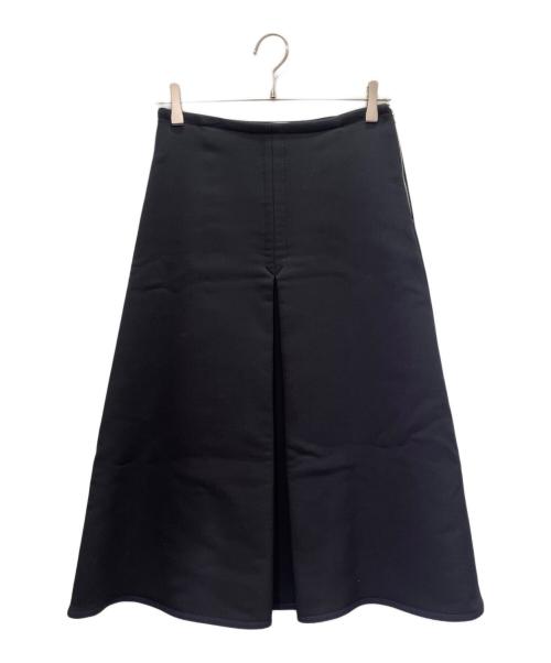 HERMES（エルメス）HERMES (エルメス) Aライン ウールサイドジップ スカート ブラック サイズ:36の古着・服飾アイテム