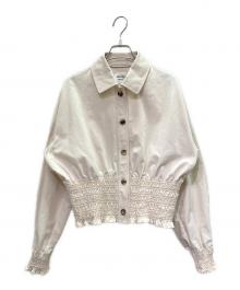 HERMES（エルメス）の古着「Veste taille brodee a smocks/テール ブロデ ア スモック」｜ベージュ