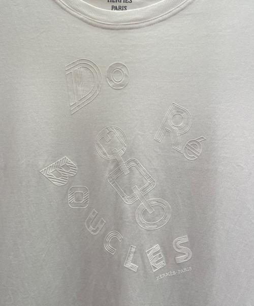 HERMES（エルメス）HERMES (エルメス) 23AW Do Re Boucles Dress ド・レ・ブークル ワンピース/3H4506DL ホワイト サイズ:36の古着・服飾アイテム
