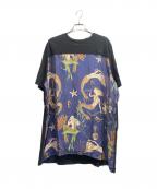 LOEWE×Paula’s Ibizaロエベ×パウラズイビザ）の古着「Mermaid Printed T-Shirt」｜ブラック