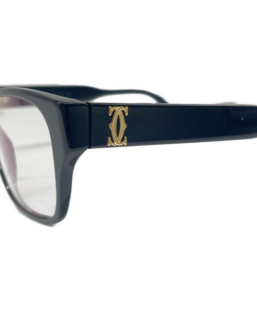 Cartier（カルティエ）Cartier (カルティエ) セルフレーム眼鏡 ブラック サイズ:140の古着・服飾アイテム