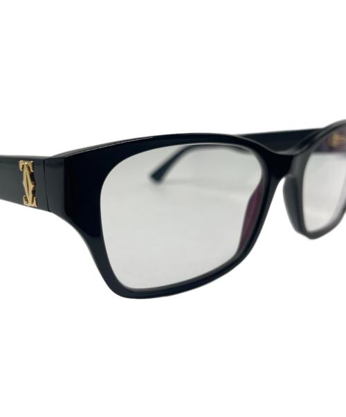Cartier（カルティエ）Cartier (カルティエ) セルフレーム眼鏡 ブラック サイズ:140の古着・服飾アイテム