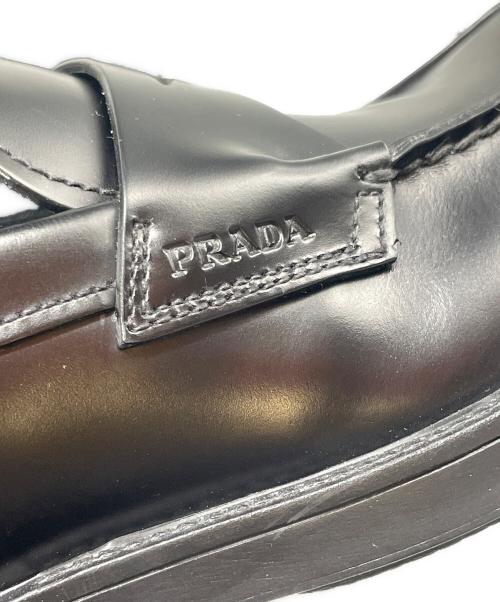 PRADA（プラダ）PRADA (プラダ) ペニーローファー ブラック サイズ:5の古着・服飾アイテム