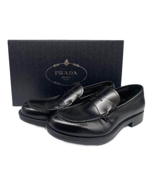 PRADA（プラダ）PRADA (プラダ) ペニーローファー ブラック サイズ:5の古着・服飾アイテム