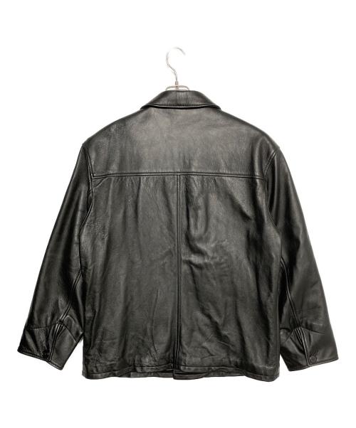 Schott（ショット）Schott (ショット) SUPREME (シュプリーム) LeopardLeather Jacket ブラック サイズ:XLの古着・服飾アイテム
