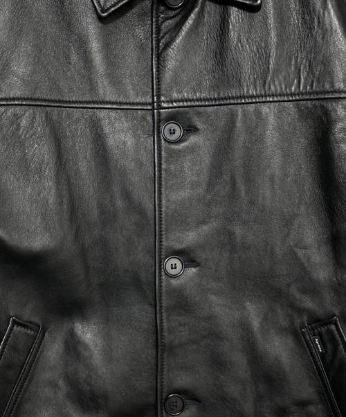 Schott（ショット）Schott (ショット) SUPREME (シュプリーム) LeopardLeather Jacket ブラック サイズ:XLの古着・服飾アイテム