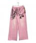 doublet（ダブレット）の古着「EMBROIDERED CHAIN TRACK PANTS」｜ピンク
