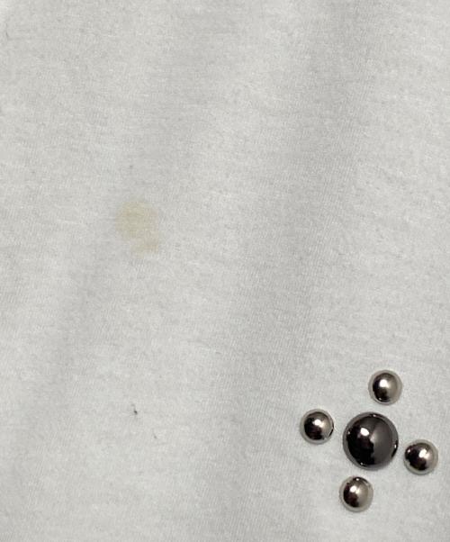 DAIRIKU（ダイリク）DAIRIKU (ダイリク) Waist Studs Wide-Neck Tee ホワイト サイズ:Lの古着・服飾アイテム