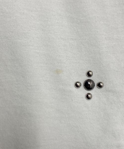 DAIRIKU（ダイリク）DAIRIKU (ダイリク) Waist Studs Wide-Neck Tee ホワイト サイズ:Lの古着・服飾アイテム