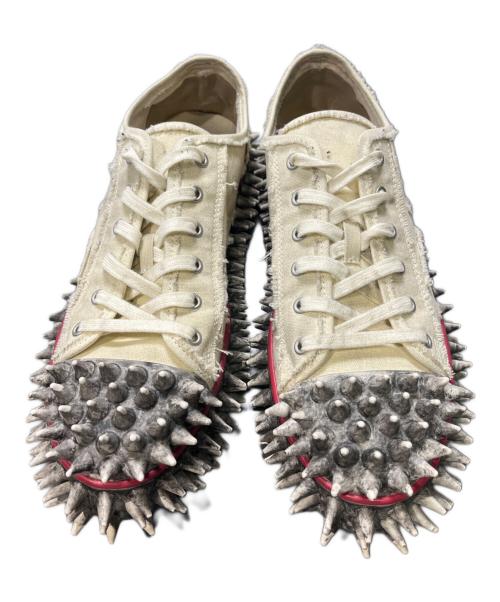doublet（ダブレット）doublet (ダブレット) DIRTY SPIKE TOE CAP CANVASSNEAKER アイボリー サイズ:27の古着・服飾アイテム