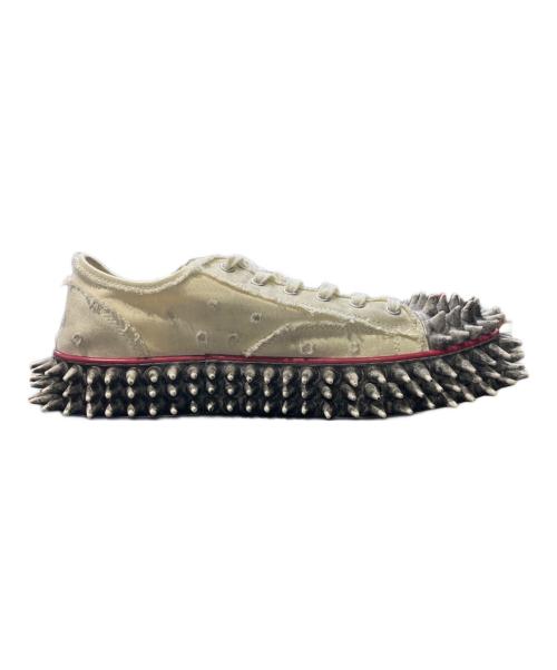 doublet（ダブレット）doublet (ダブレット) DIRTY SPIKE TOE CAP CANVASSNEAKER アイボリー サイズ:27の古着・服飾アイテム
