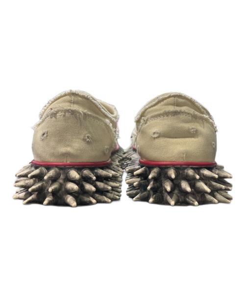 doublet（ダブレット）doublet (ダブレット) DIRTY SPIKE TOE CAP CANVASSNEAKER アイボリー サイズ:27の古着・服飾アイテム