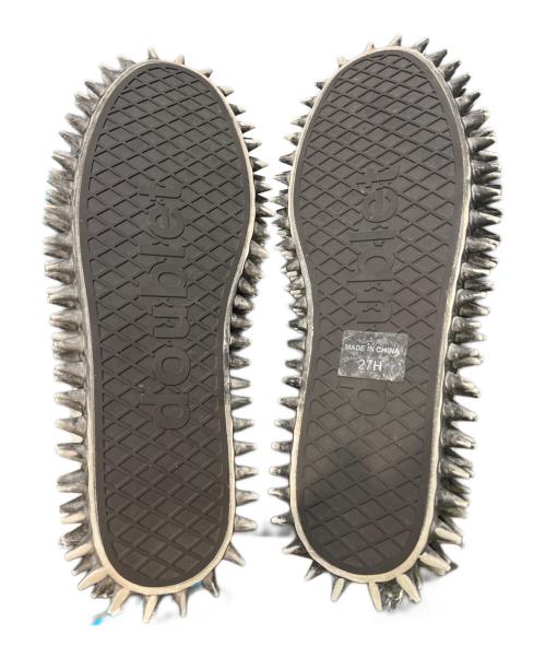 doublet（ダブレット）doublet (ダブレット) DIRTY SPIKE TOE CAP CANVASSNEAKER アイボリー サイズ:27の古着・服飾アイテム