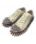 doublet（ダブレット）の古着「DIRTY SPIKE TOE CAP CANVASSNEAKER」｜アイボリー