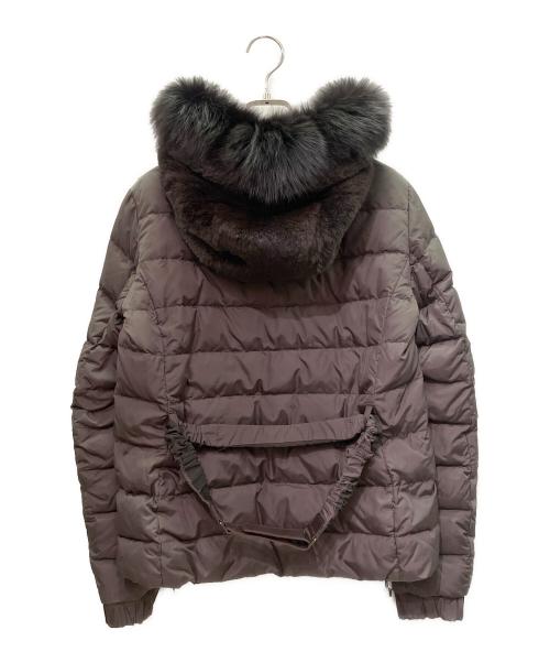 'S Max Mara（エスマックスマーラ）'S Max Mara (エスマックスマーラ) ファー付リバーシブルジャケット/ダウンジャケット ブラウン サイズ:40（IJ）の古着・服飾アイテム