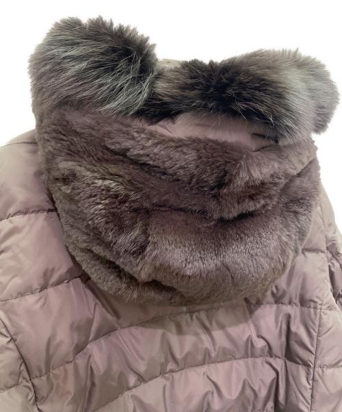 'S Max Mara（エスマックスマーラ）'S Max Mara (エスマックスマーラ) ファー付リバーシブルジャケット/ダウンジャケット ブラウン サイズ:40（IJ）の古着・服飾アイテム