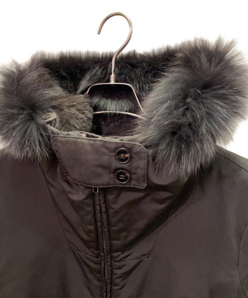 'S Max Mara（エスマックスマーラ）'S Max Mara (エスマックスマーラ) ファー付リバーシブルジャケット/ダウンジャケット ブラウン サイズ:40（IJ）の古着・服飾アイテム