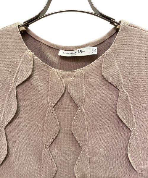 Christian Dior（クリスチャン ディオール）Christian Dior (クリスチャン ディオール) ニットワンピース ライトピンク サイズ:36の古着・服飾アイテム